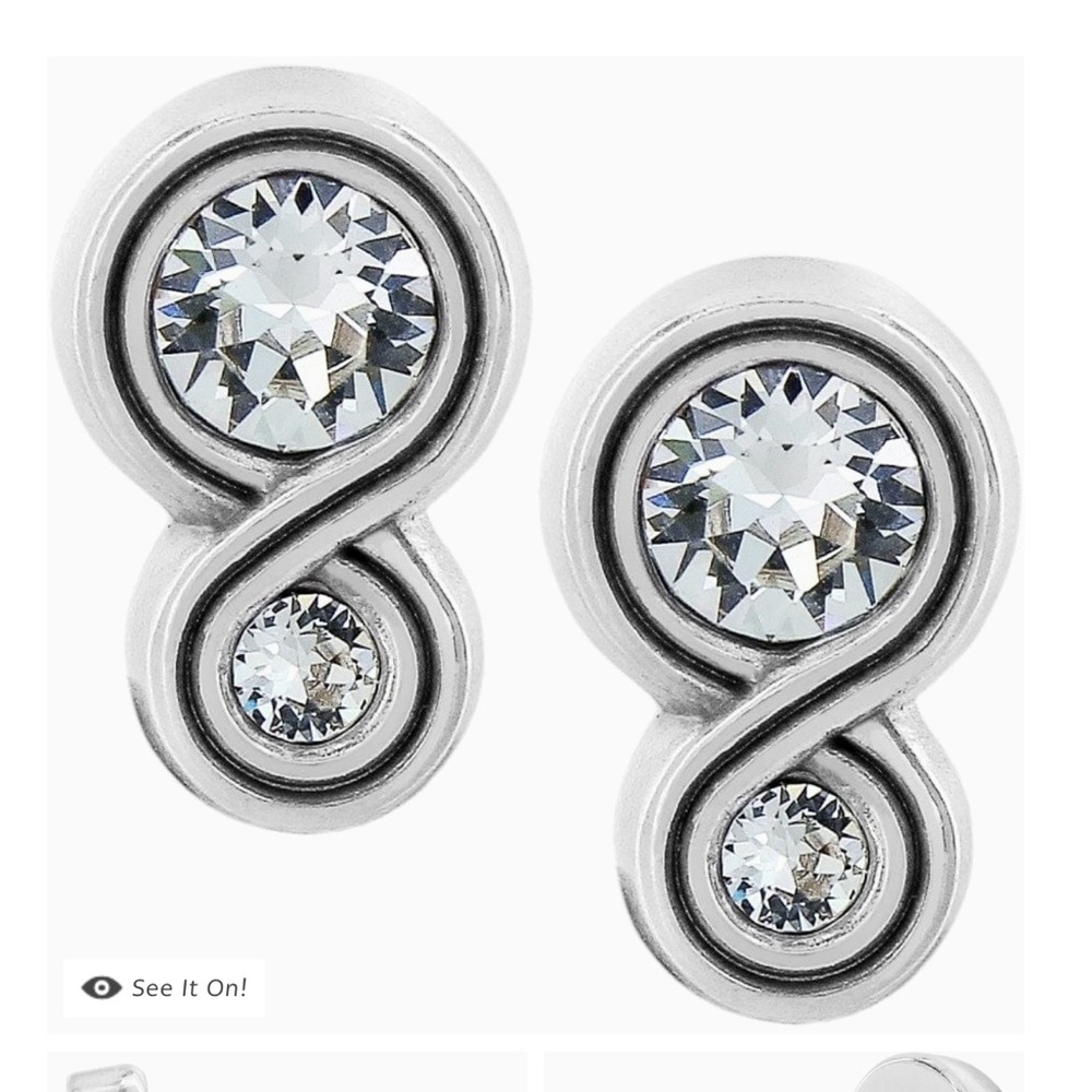 ✨ Brighton Infinity Sparkle Post Earrings - Picture 2 of 8